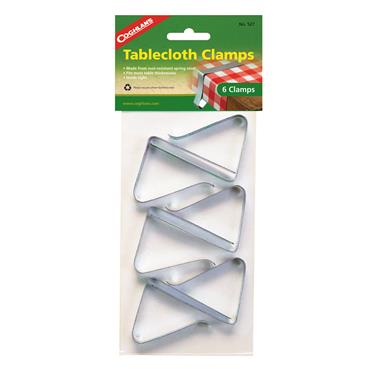 Coghlan's Tablecloth Clamp For Tables Up To 2 Inch Thickness Rust Resistant Spring Steel Set Of 6